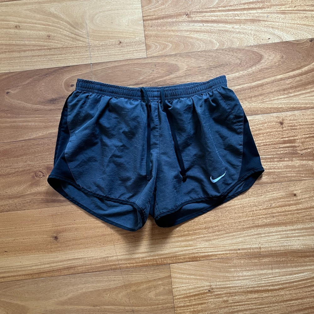 Nike tempo shorts, dark grey/black, size medium